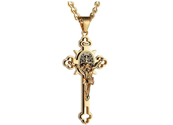 Protection Cross Power Pendant Necklace
