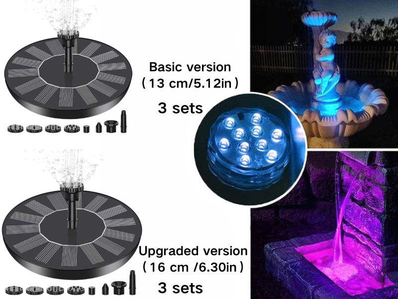 🔥56% OFF | Solar Bird Bath Fountain Pump with 4 Nozzles for Garden & Pond