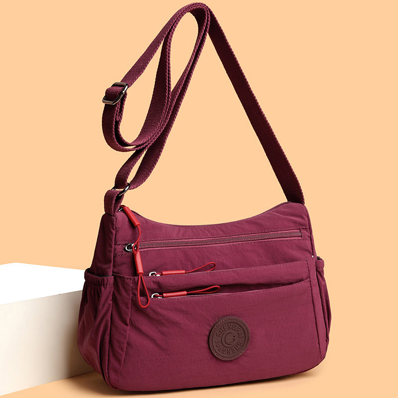 Multi-Compartment Lightweight Crossbody Bag for Women