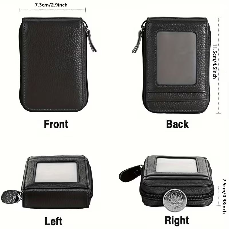 Cross-Border Small Card Bag Document Bag Rfid Anti-Theft Bank Card Bus Card Document Bag Car Key Zipper Bag