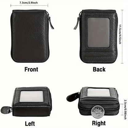 Cross-Border Small Card Bag Document Bag Rfid Anti-Theft Bank Card Bus Card Document Bag Car Key Zipper Bag