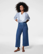 Tummy Control Cropped Wide-Leg Jeans