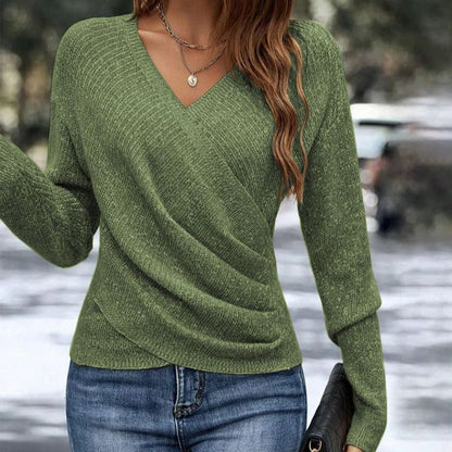Aure Paris Plain V-Neck Sweater