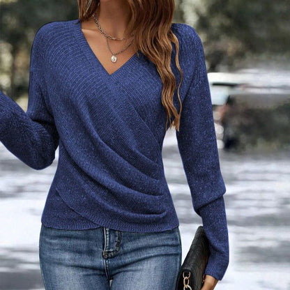 Aure Paris Plain V-Neck Sweater