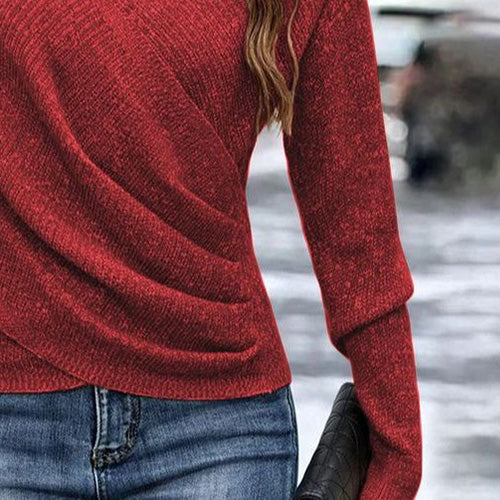 Aure Paris Plain V-Neck Sweater