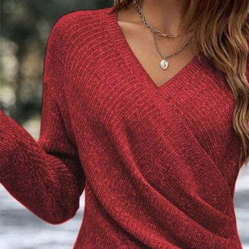 Aure Paris Plain V-Neck Sweater