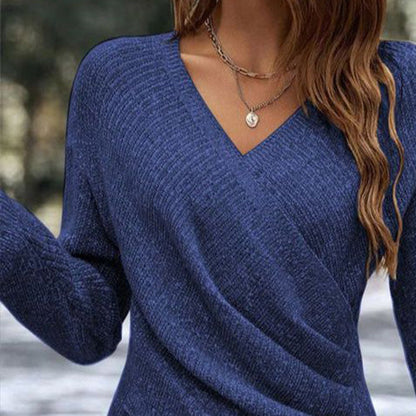 Aure Paris Plain V-Neck Sweater