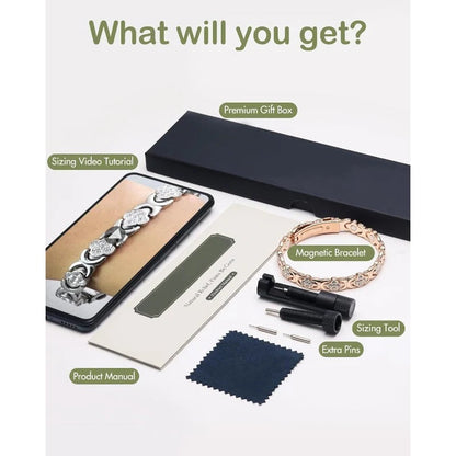✨Last Day 49% OFF✨AureParis Magnetic Bracelet - Natural Relief, Timeless Elegance