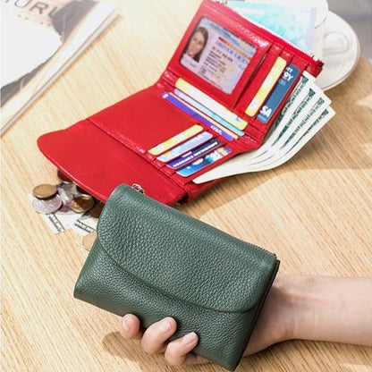 Last Day 49% OFF Pebble Leather Wallet Buy 2 Get Free Shipping Today