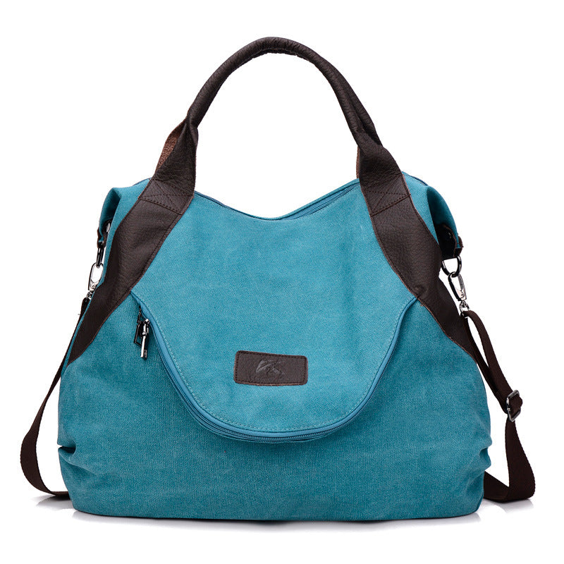 Large Casual Canvas Tote Shoulder Bag