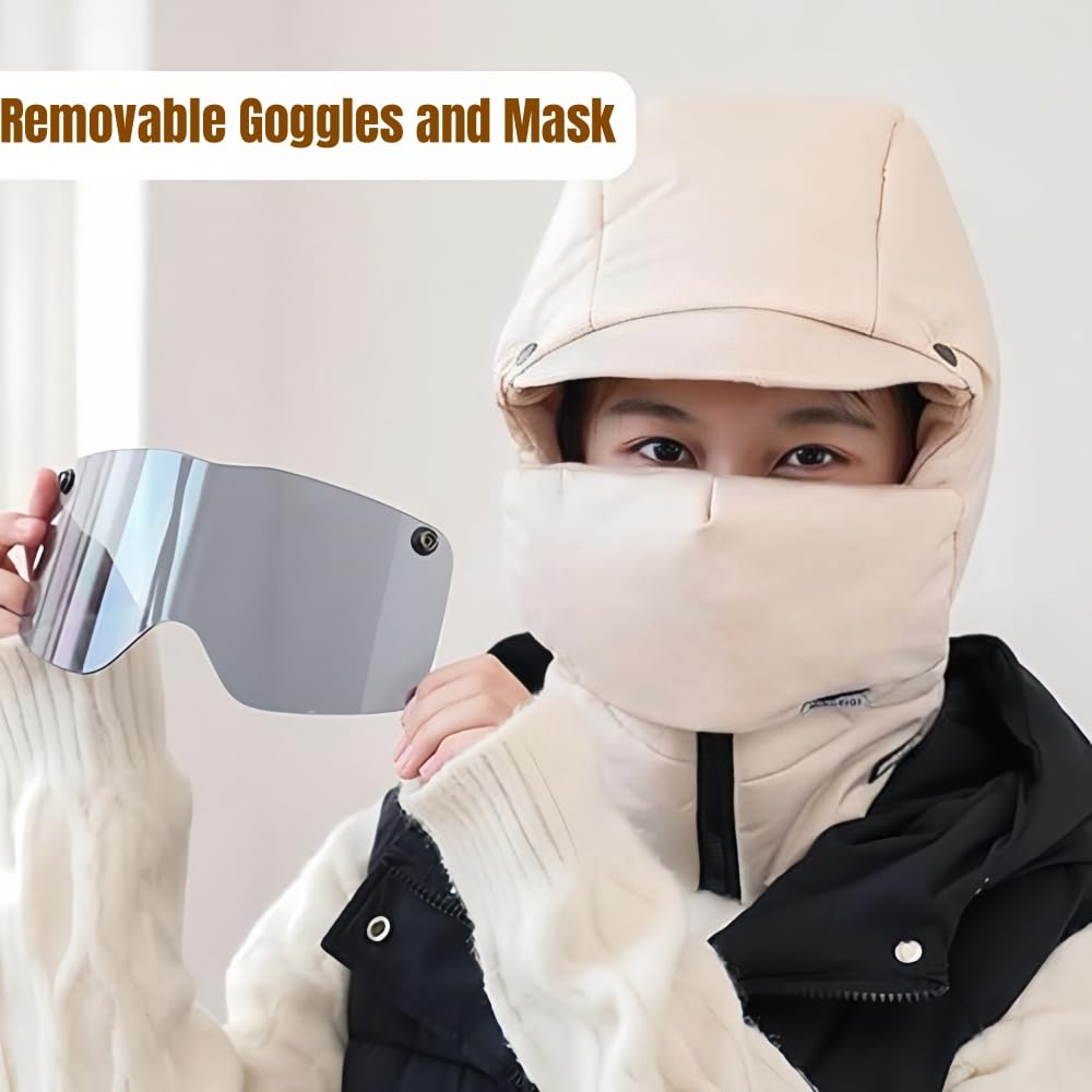 Winter Special Offer-5 In 1 Windproof Full Cover Outdoor Mask with Glasses