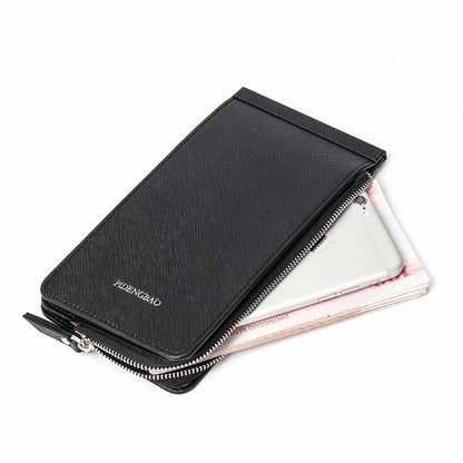 Unisex Long Wallet Zipper Pocket 1 zipper slot , 26 card slot