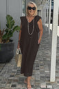 Women Cotton And Linen Casual Summer Beach Dress