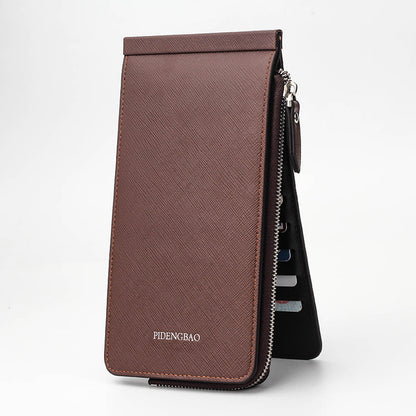 Unisex Long Wallet Zipper Pocket 1 zipper slot , 26 card slot