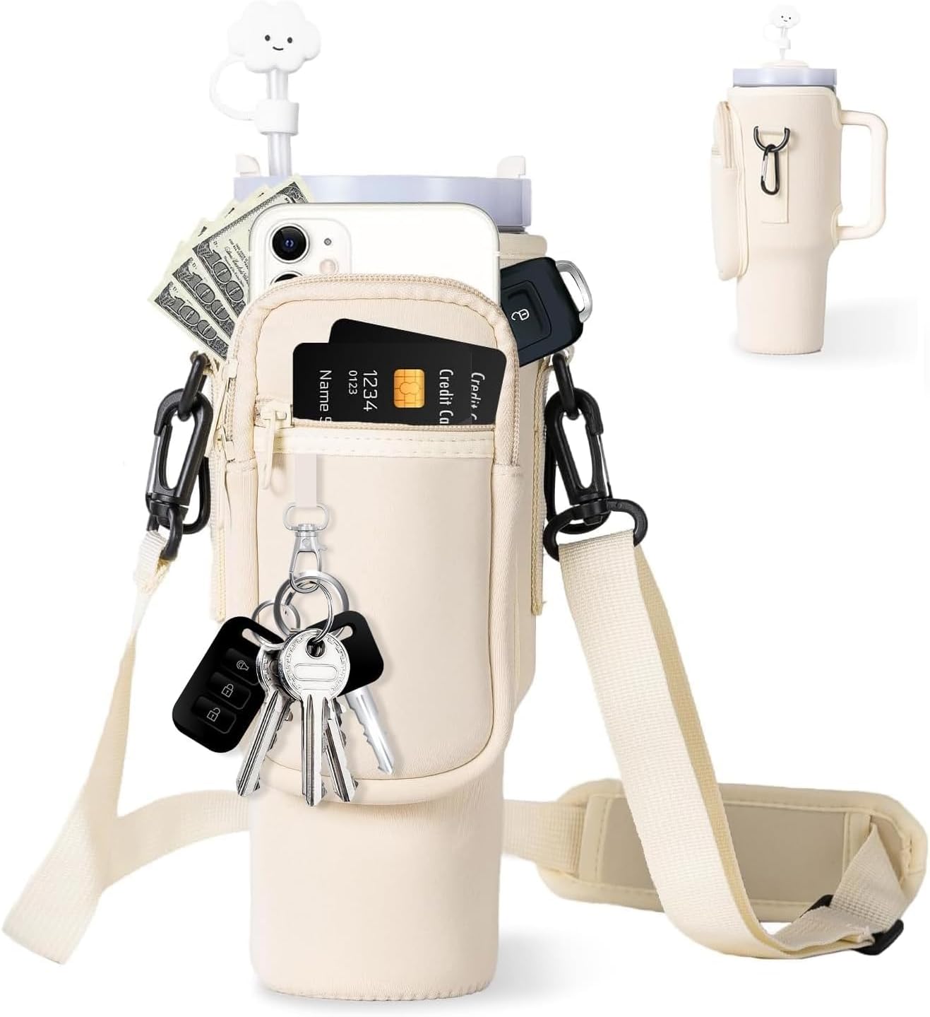 Orivele Water Bottle Carrier Bag for 40oz Tumbler