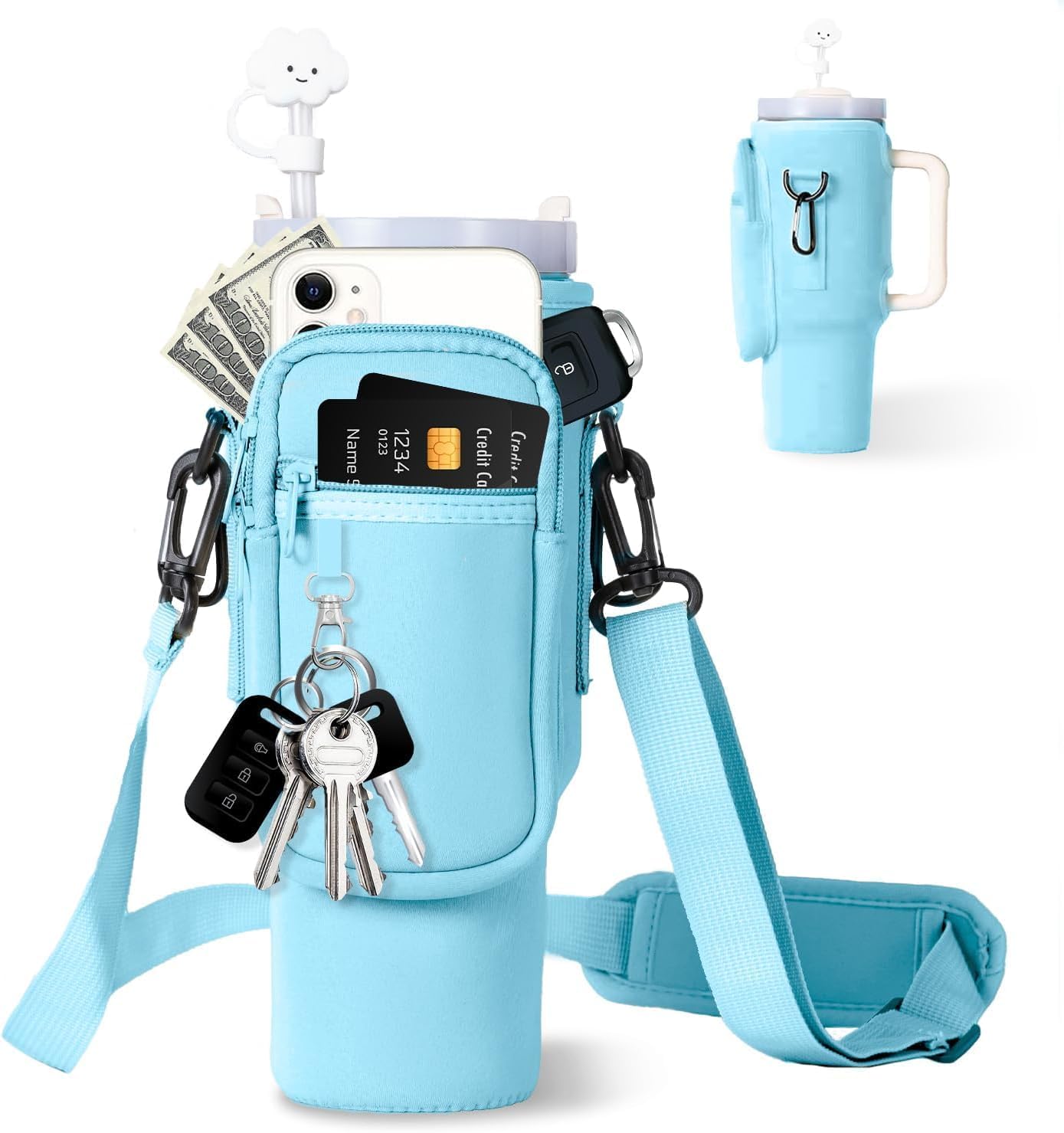 Orivele Water Bottle Carrier Bag for 40oz Tumbler