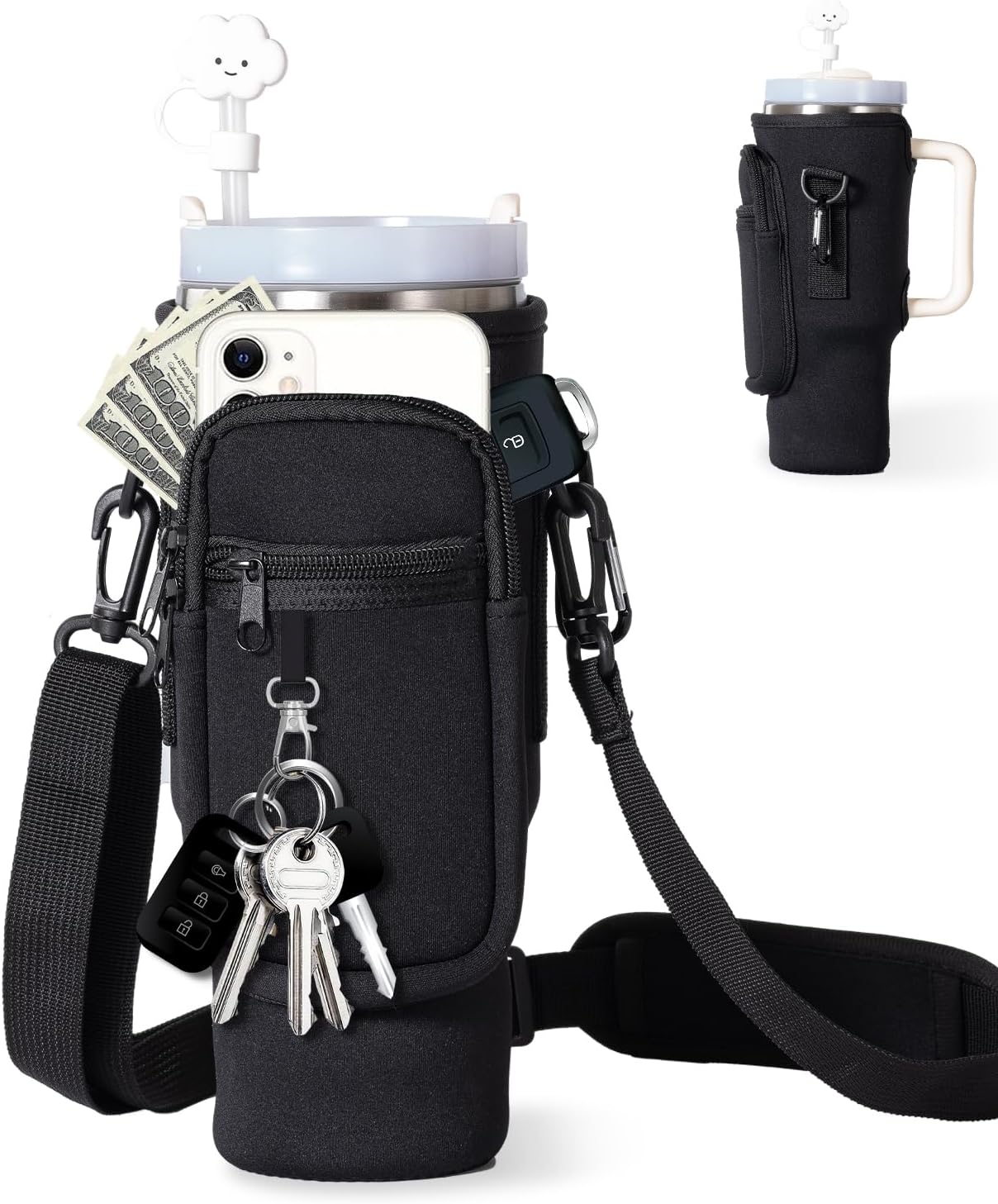 Orivele Water Bottle Carrier Bag for 40oz Tumbler