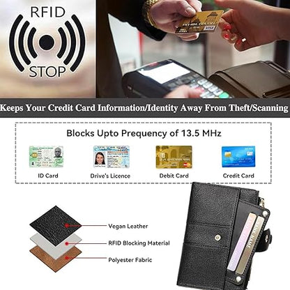 Women's Premium RFID Leather Bifold Wallet