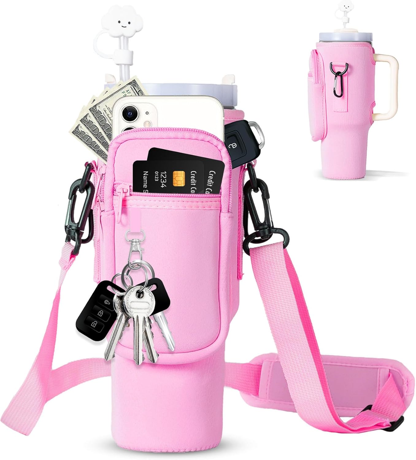 Orivele Water Bottle Carrier Bag for 40oz Tumbler