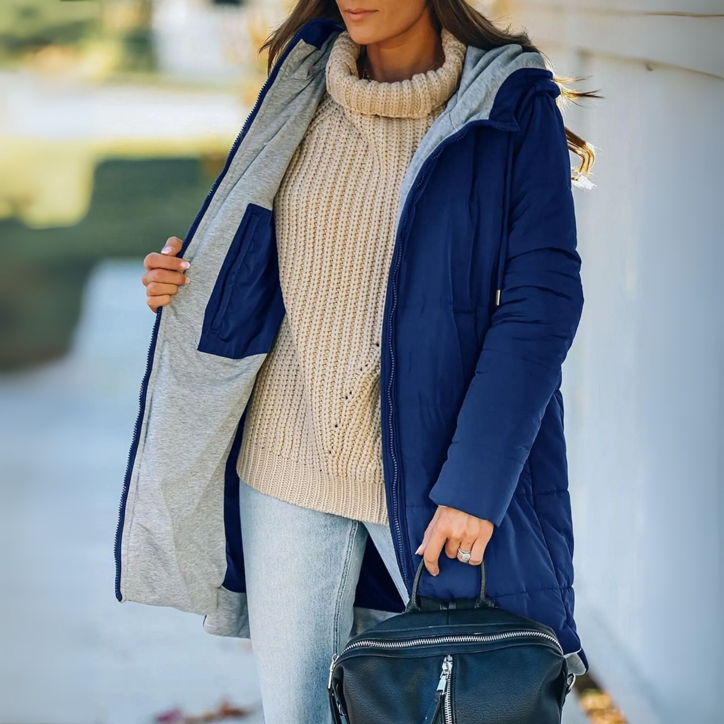 Casual Hooded Puffer Down Jacket