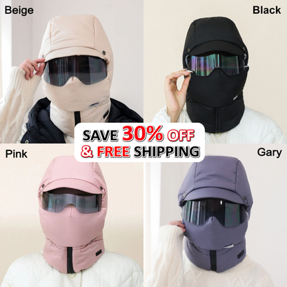 Winter Special Offer-5 In 1 Windproof Full Cover Outdoor Mask with Glasses