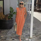 Women Cotton And Linen Casual Summer Beach Dress
