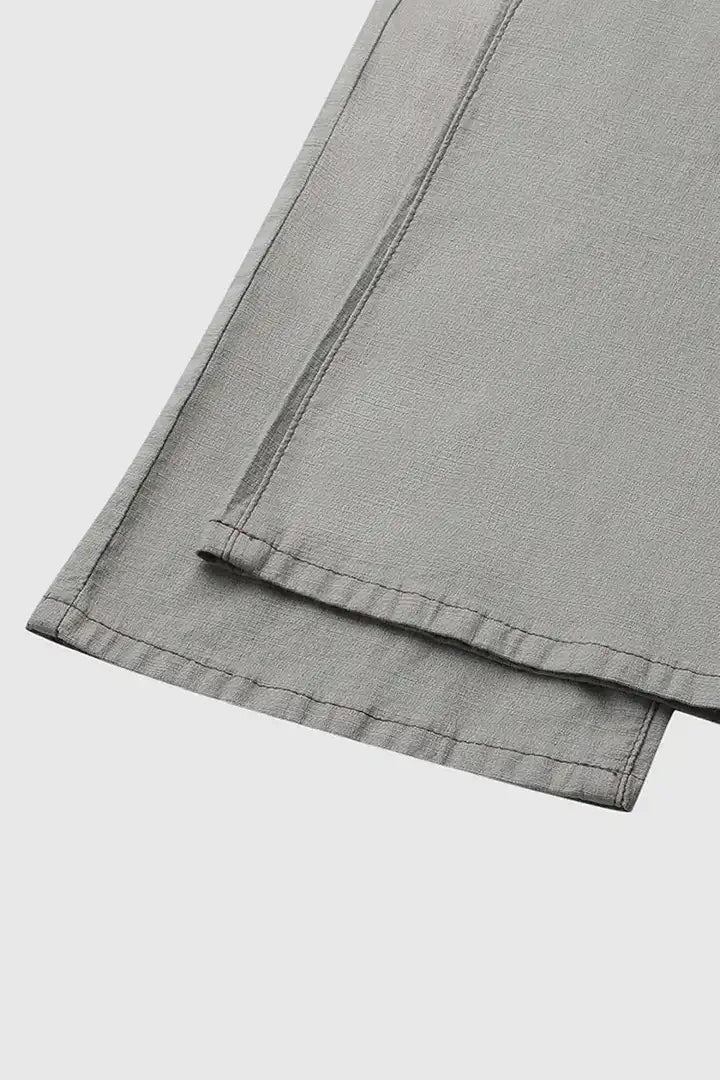 RAW HEM RIPPED PANTS