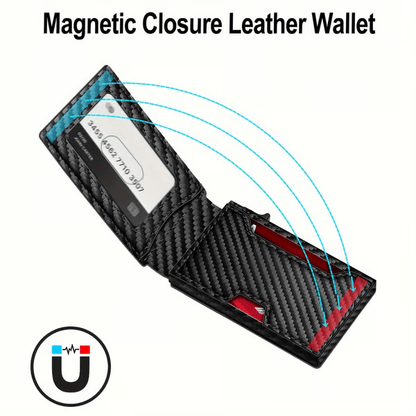 Minimalist RFID Aluminum Wallet with Pop-Up & ID Window