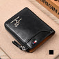 Men Wallet Zipper Purse with Rfid Protected