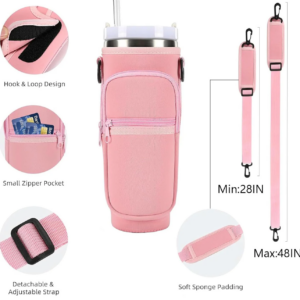 50Pack Carrier Bag for Stanley 40oz Tumbler with Adjustable Shoulder Strap