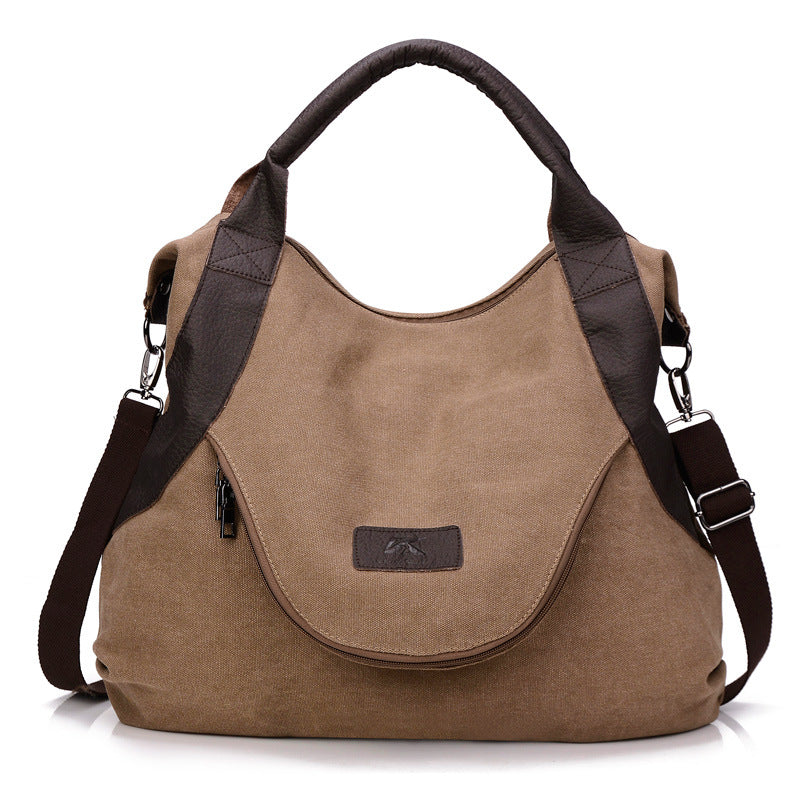 Large Casual Canvas Tote Shoulder Bag