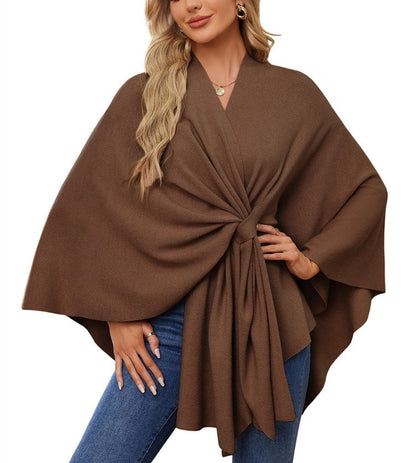 Women's Elegant Shawl Wraps Soft Open Front Poncho Sweater(Buy 2 Free Shipping)