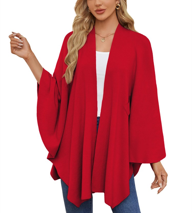 Women's Elegant Shawl Wraps Soft Open Front Poncho Sweater(Buy 2 Free Shipping)