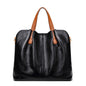 Genuine Leather Handbags Head Layer Cowhide Litchi Grain Women Handbag