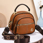 Multi-Pocket Crossbody Bag with Adjustable Wide Strap