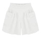 Women Summer Loose Casual Shorts Culottes Elastic Waist Wide Shorts with Pockets