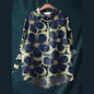 Women'S Tops V-Neck Printed Exquisite Linen Shirt