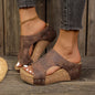 Orivele Studded Comfort Wedge Sandals