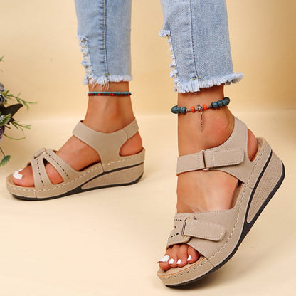 Women's wedge straps Open Toe Walking Shoes