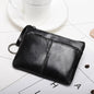 Retro Genuine Leather Coin Purse – Compact and Stylish Key Holder