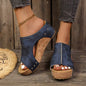 Orivele Studded Comfort Wedge Sandals