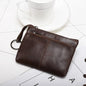 Retro Genuine Leather Coin Purse – Compact and Stylish Key Holder