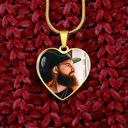 Photo Engraved Necklace Memorial Gift