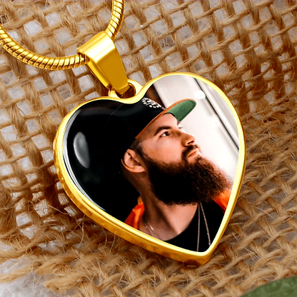 Photo Engraved Necklace Memorial Gift
