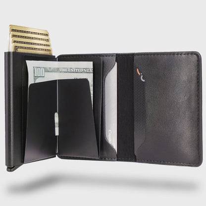 Slim Pop-Up RFID Aluminum Wallet