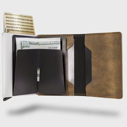 Slim Pop-Up RFID Aluminum Wallet
