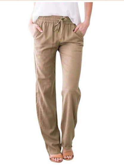 Women Plain Long Pants Casual Spring/Fall Trousers