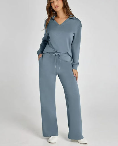 Travel Sets for Women 2 Piece Sets Outfits Casual Long Sleeve Sweatsuits