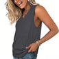 ✨Women's Sleeveless V-Neck Slimming Loose Fit Casual Tank Top T-Shirt