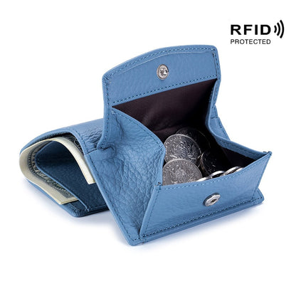 ✨Last Day 49% OFF✨New Genuine Leather RFID Blocking Card Holder Organizer Pocket Mini Wallet Buy 2 Get Free Shipping Today